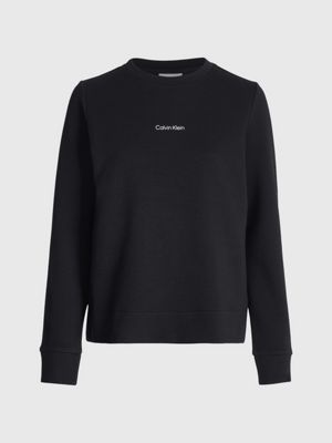 Calvin klein black sweatshirt on sale womens