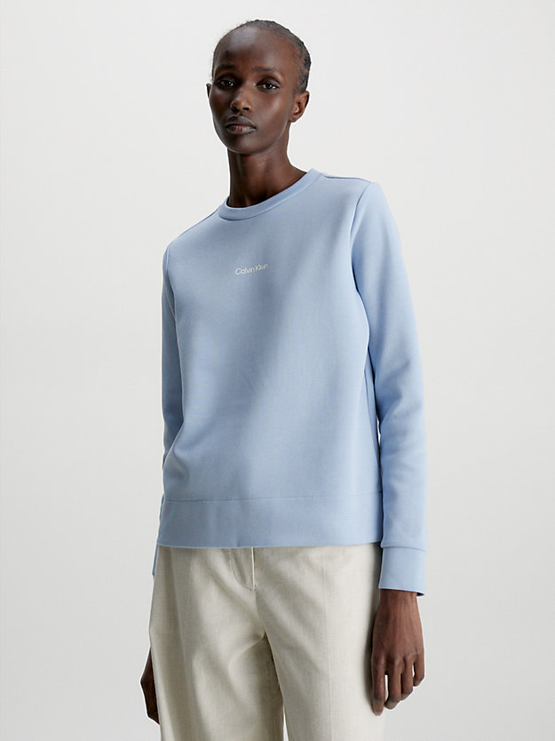 BLUE CHIME Recycled Polyester Sweatshirt for women CALVIN KLEIN