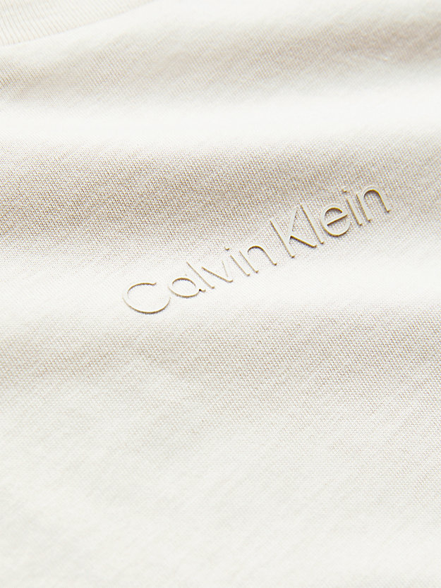 WHITE CLAY Logo T-shirt for women CALVIN KLEIN