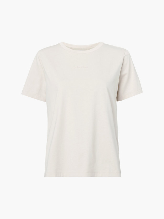 WHITE CLAY T-shirt avec logo for femmes CALVIN KLEIN