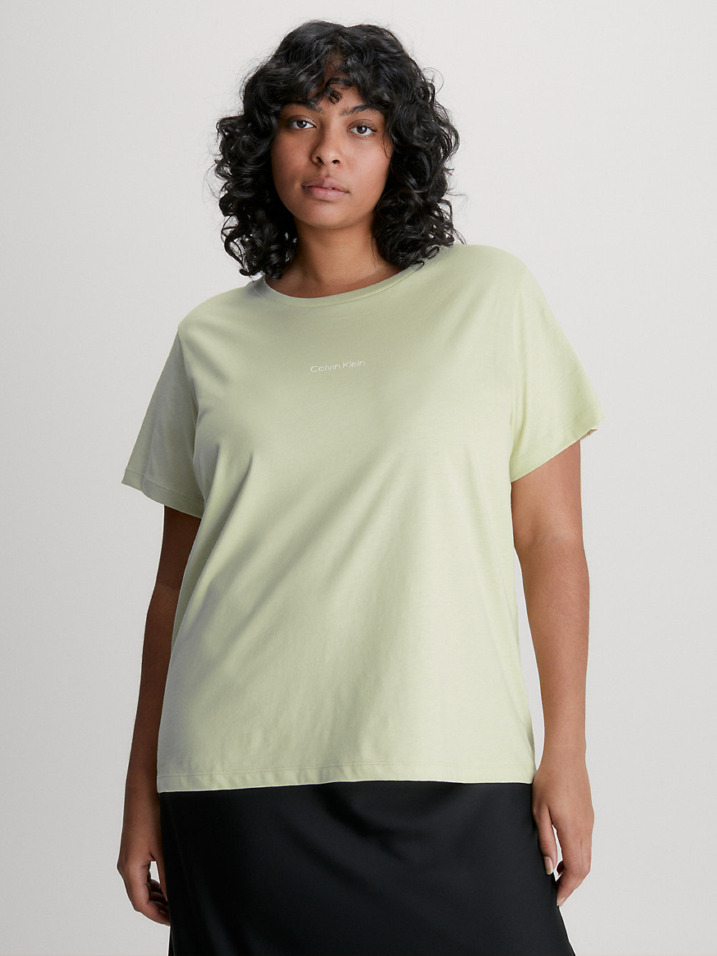 VINTAGE IVORY Logo-T-Shirt In Großen Größen undefined Damen Calvin Klein