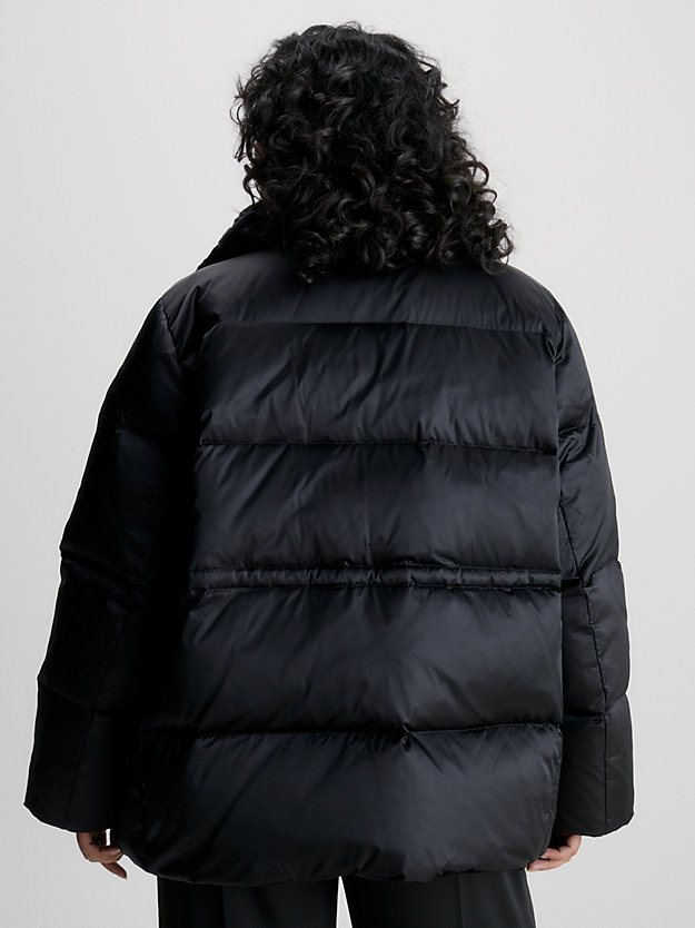 CK BLACK Plus Size Padded Down Coat for women CALVIN KLEIN