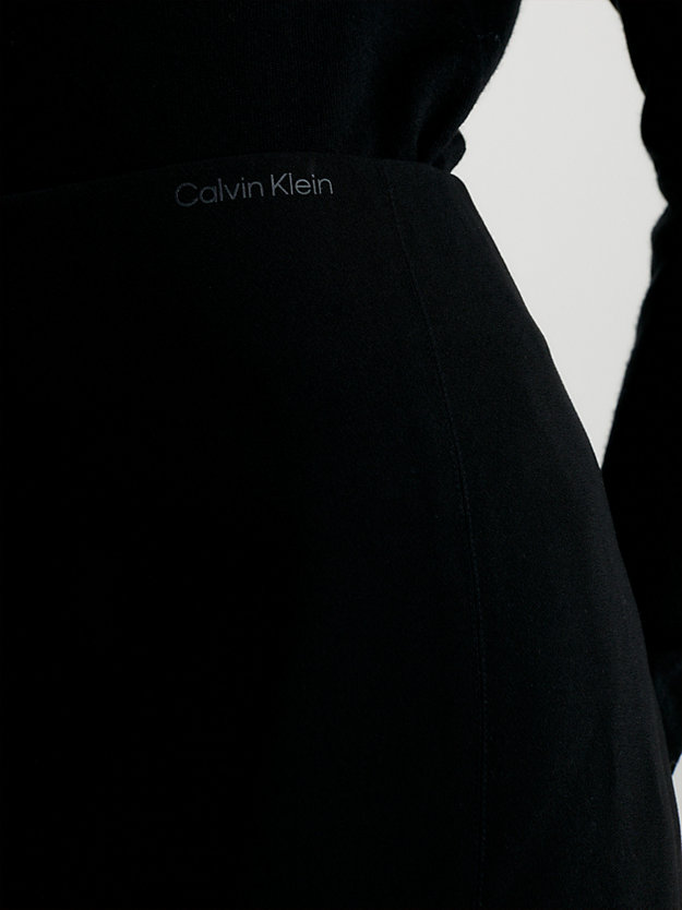 CK BLACK Stretch Crepe Mini Skirt for women CALVIN KLEIN