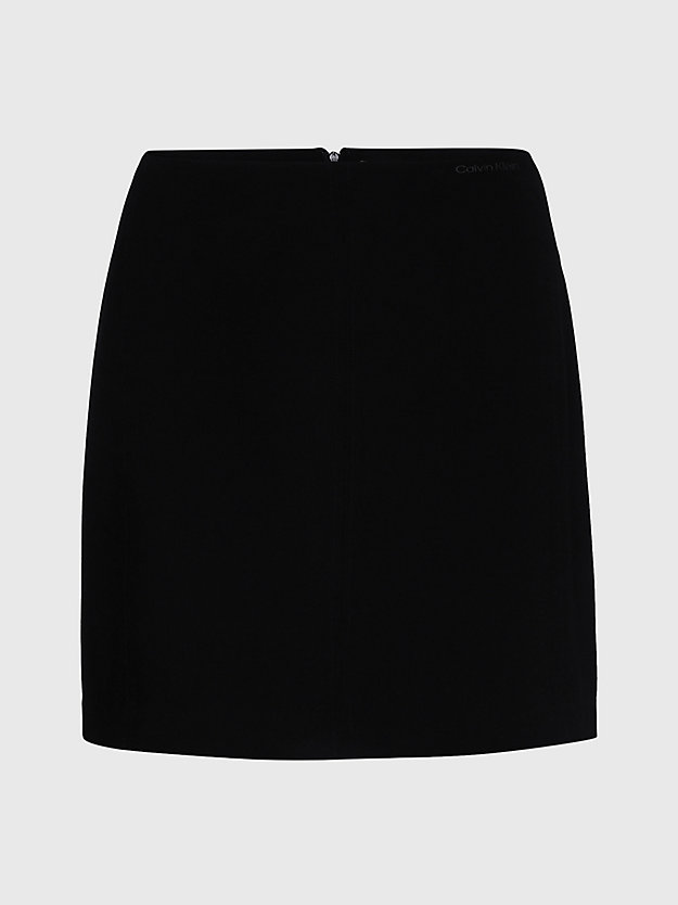 CK BLACK Spódnica mini z krepy ze stretchem dla Kobiety CALVIN KLEIN