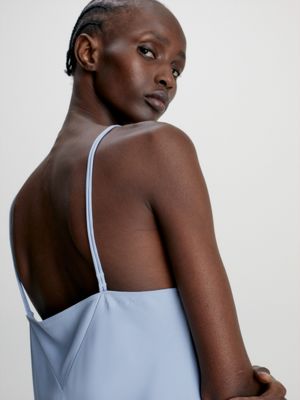 BLUE CHIME Slim Midi Slip Dress for women CALVIN KLEIN