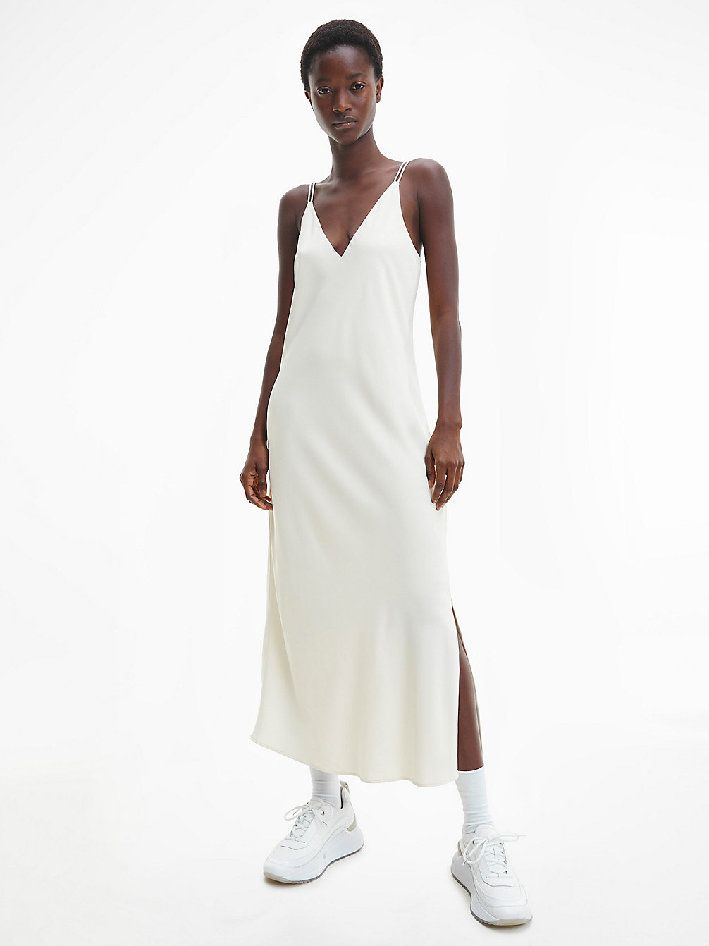 SEEDPEARL Slim Midi Slip Dress undefined women Calvin Klein