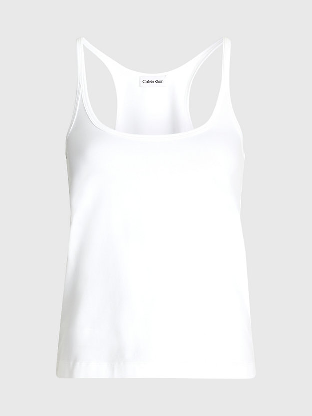 bright white slim jersey cami top for women calvin klein