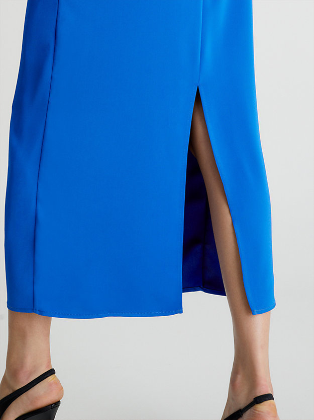 ULTRA BLUE Schlankes Neckholder-Kleid mit tiefem Rückenausschnitt für Damen CALVIN KLEIN