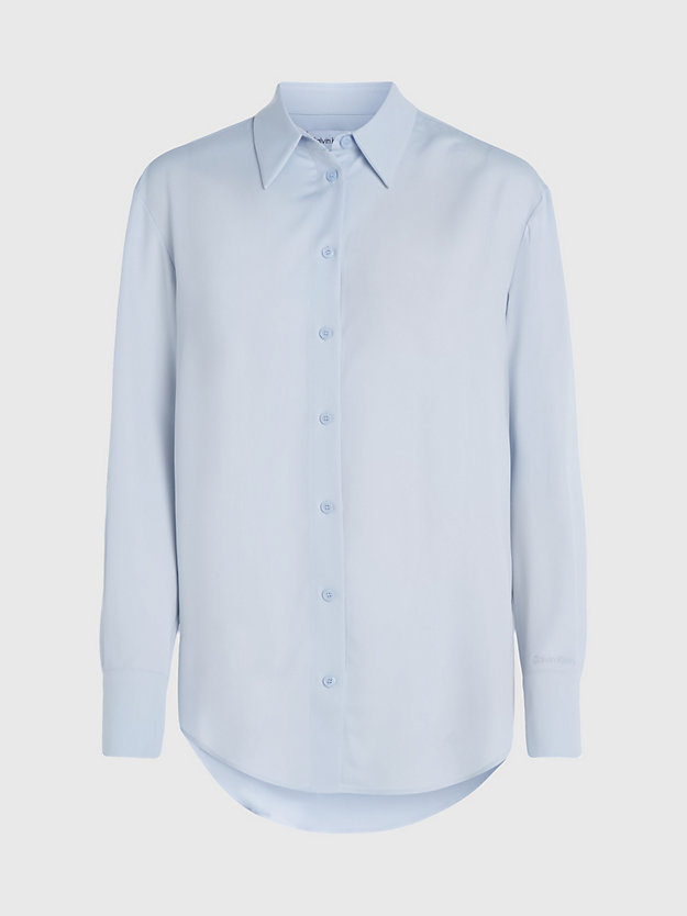arctic ice relaxed lightweight crepe shirt for women calvin klein