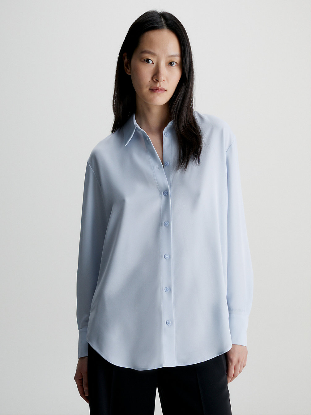 ARCTIC ICE Relaxed Lightweight Crepe Shirt undefined Women Calvin Klein