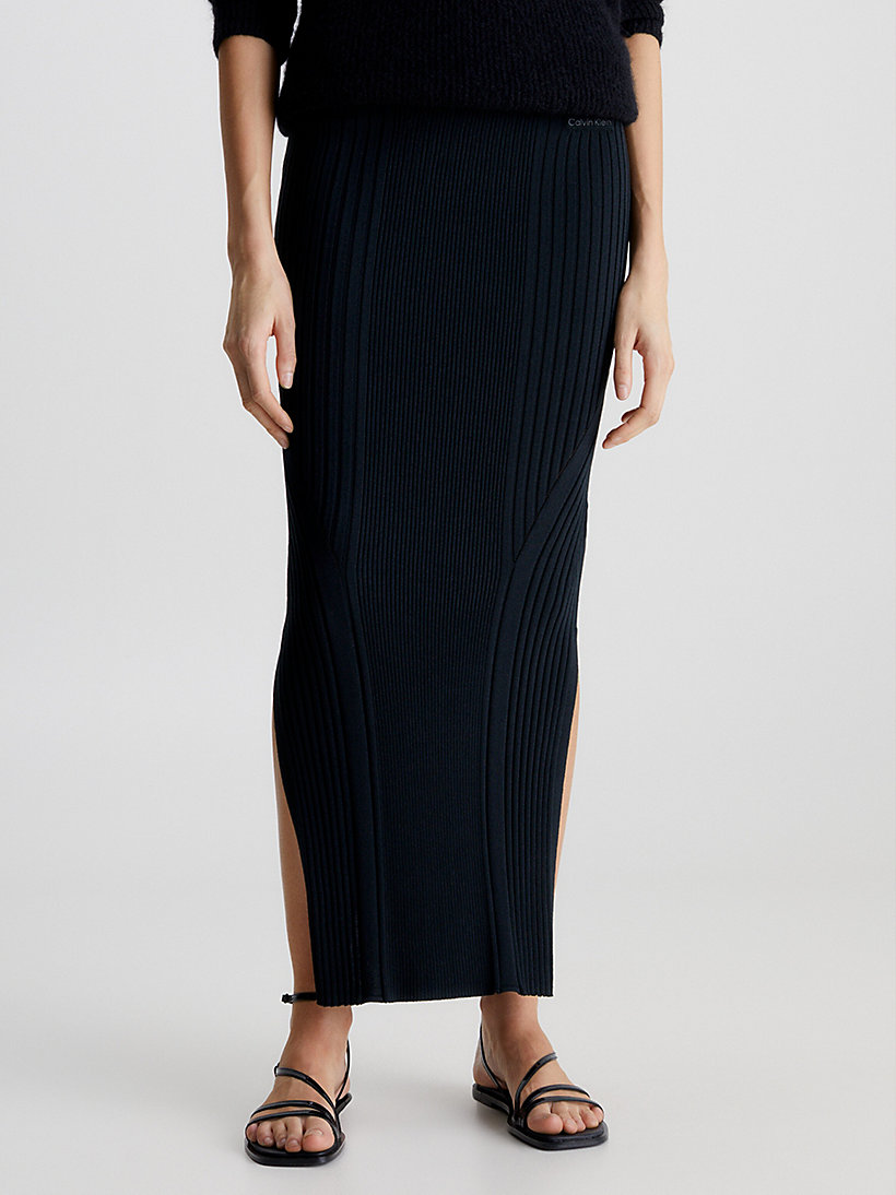 Slim Ribbed Maxi Skirt Calvin Klein® | K20K205718BEH