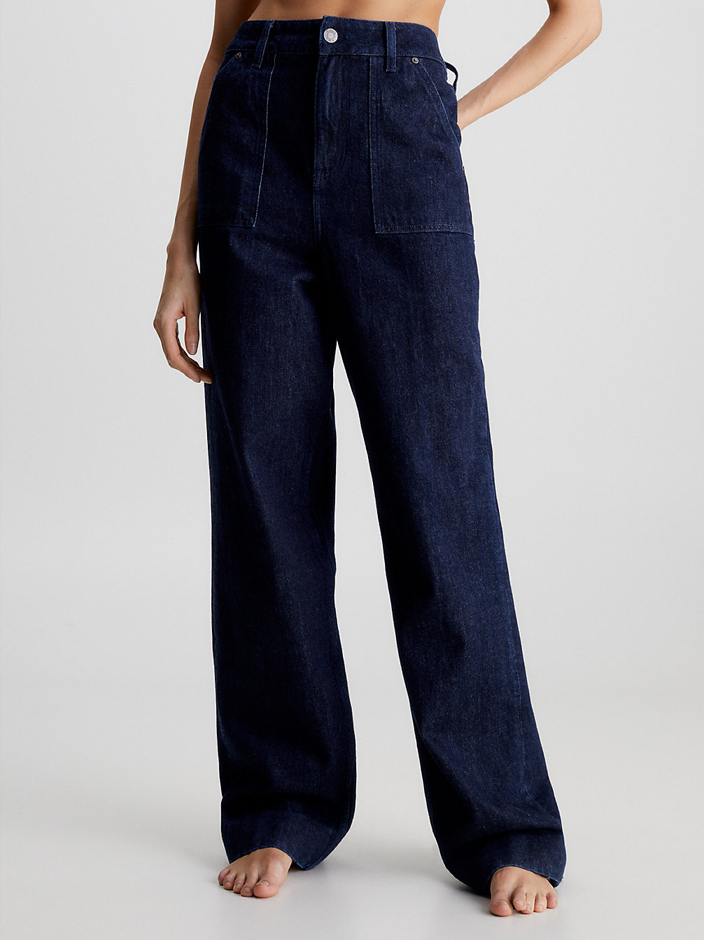 DENIM RINSE High Rise Wide Leg Jeans undefined Damen Calvin Klein