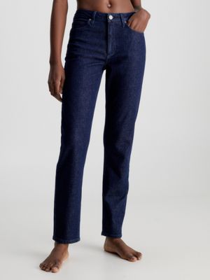 Mid store slim jeans