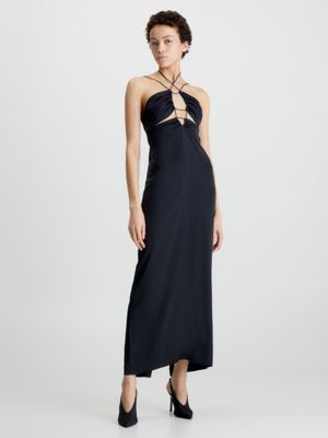 Calvin klein black store maxi dress