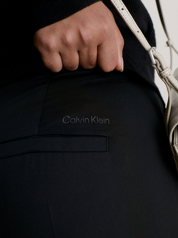 CK BLACK Pantaloni a gamba larga Plus Size da donna CALVIN KLEIN