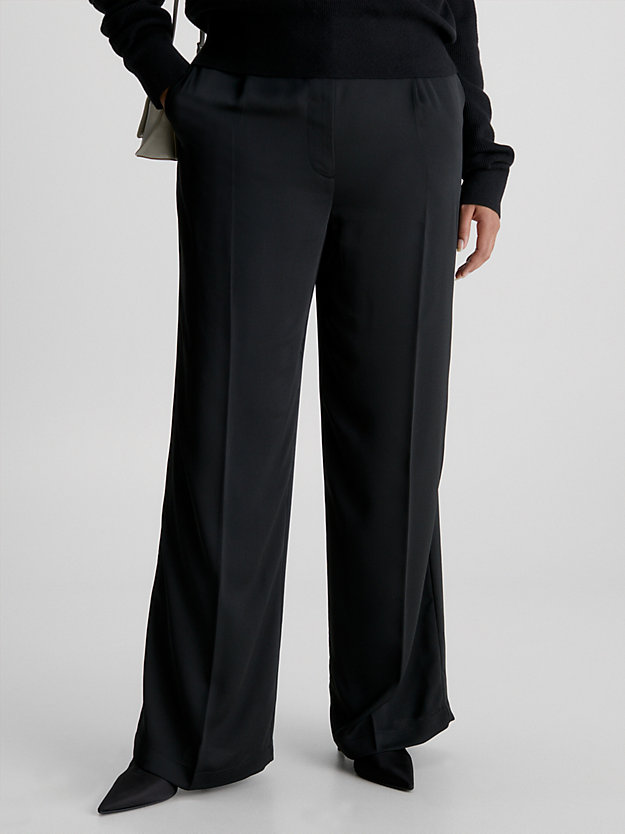 CK BLACK Spodnie plus size z szerokimi nogawkami dla Kobiety CALVIN KLEIN