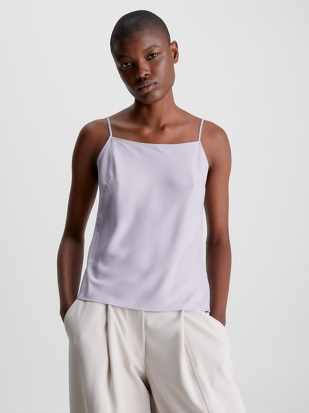 LILAC DUSK Recycled Crepe Cami Top undefined women Calvin Klein