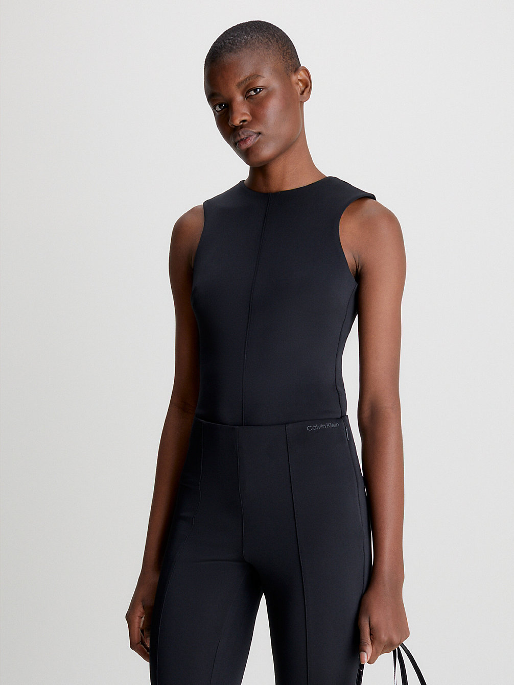 CK BLACK Slim Technical Knit Tank Top undefined women Calvin Klein