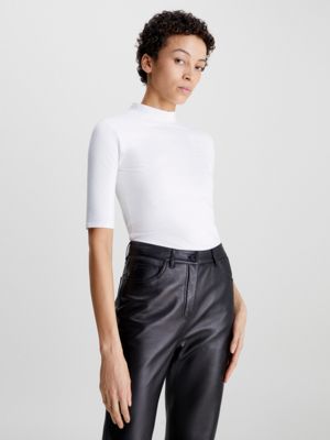 Skinny Mock Neck Top Calvin Klein K20K205851YAF