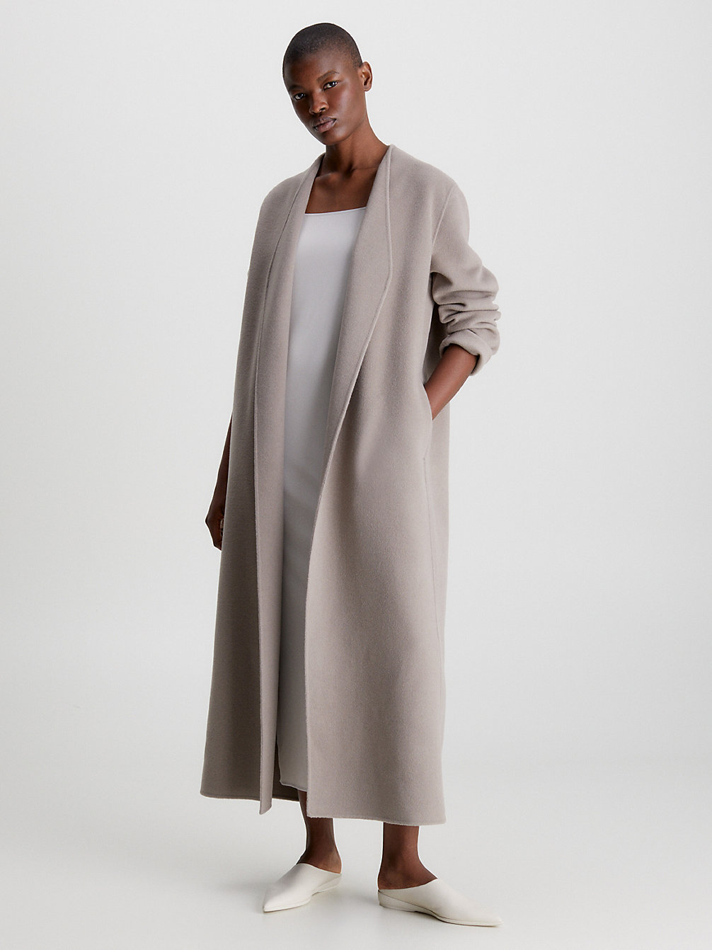 CINDER Oversized Reversible Maxi Coat undefined women Calvin Klein