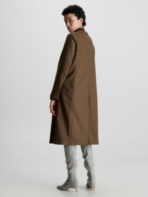 Wool Blend Collarless Coat Calvin Klein® | K20K205934GWY
