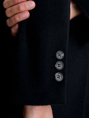 Calvin klein black sale wool coat