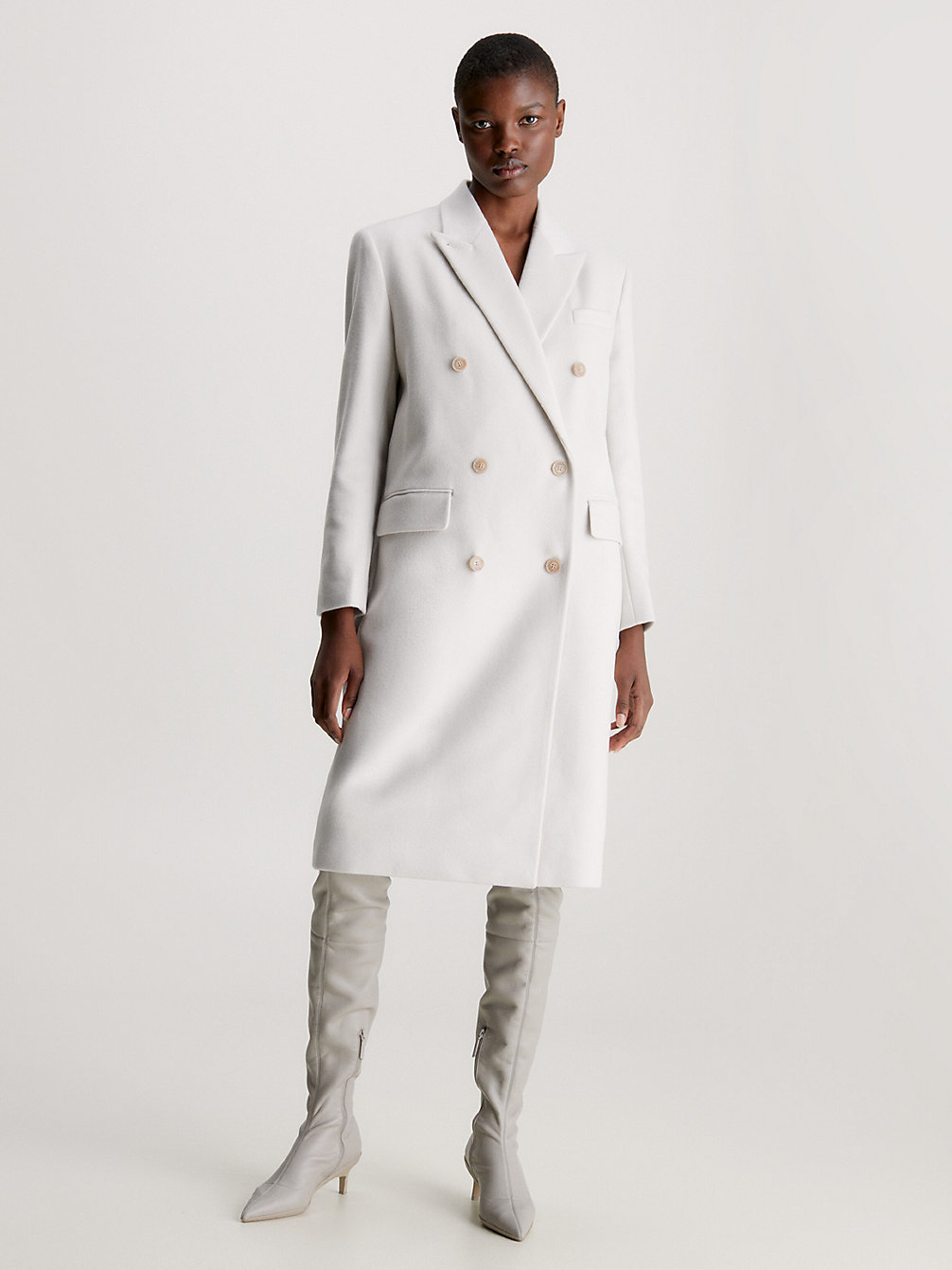 RAINY DAY Zweireiher-Mantel Aus Wolle undefined Damen Calvin Klein