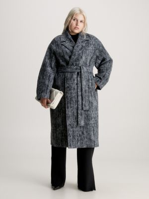 Relaxed Wool Wrap Coat