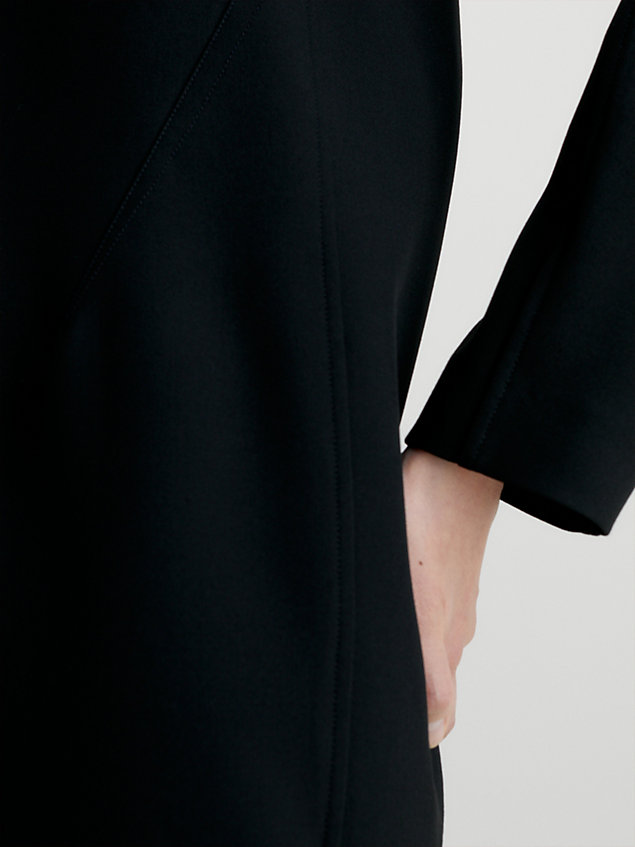 black swobodna sukienka o luźnym kroju dla kobiety - calvin klein