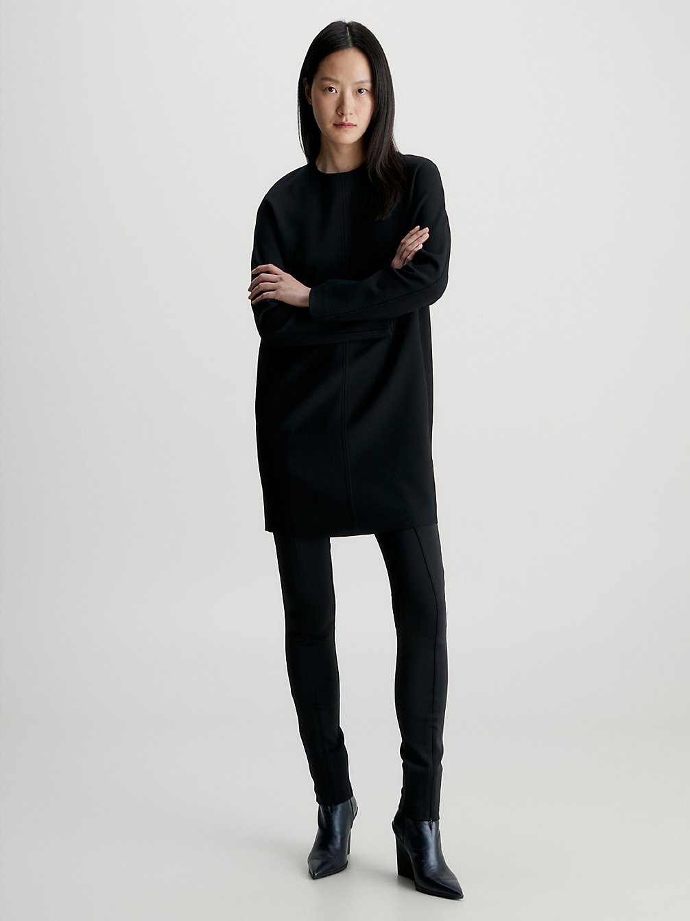 CK BLACK Relaxed Shift Dress undefined women Calvin Klein