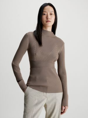 Grey calvin hotsell klein jumper womens