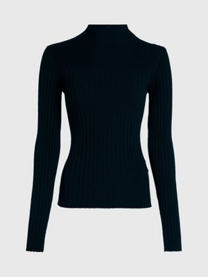 Mock neck black clearance sweater