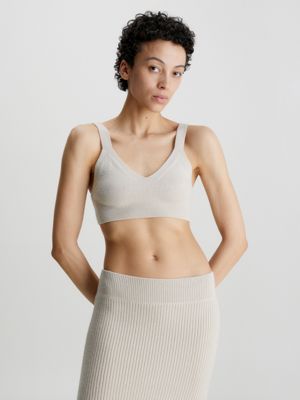 CALVIN KLEIN - Women's bralette with thin straps - White