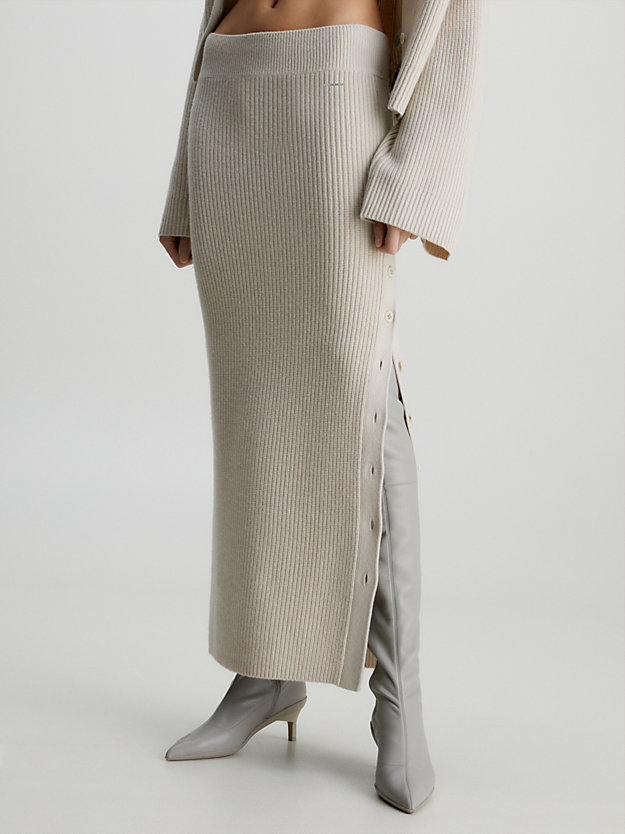 sandshell wool maxi skirt for women calvin klein