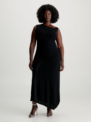Sheer Panel Fluid Dress Calvin Klein® | K20K206057BEH