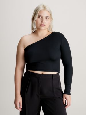 Top Calvin Klein Jeans One Shoulder Preto - Compre Agora