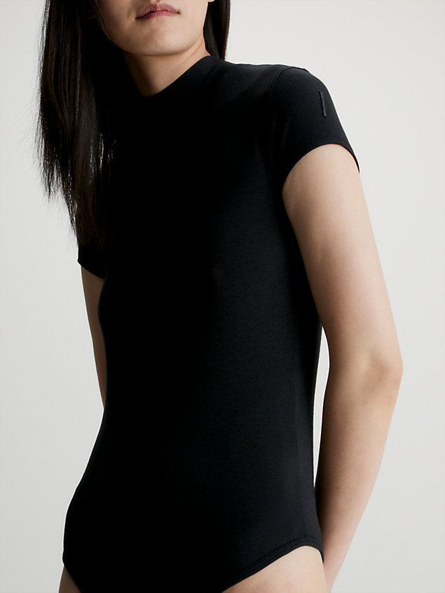 black wąskie mody z modalu dla kobiety - calvin klein