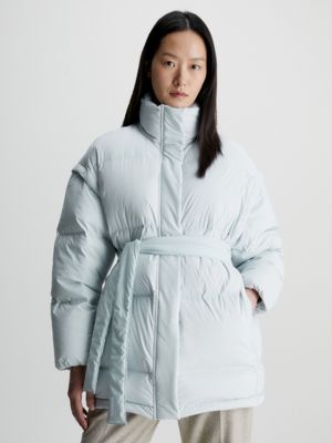 Calvin Klein Performance Women's Asymmetric-Zip Down-Filled Puffer Coat