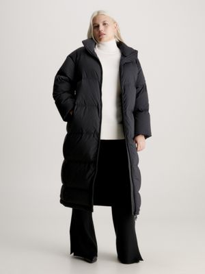 Calvin klein women's long down coat new arrivals