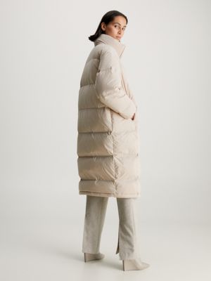 Calvin klein hooded maxi down clearance coat