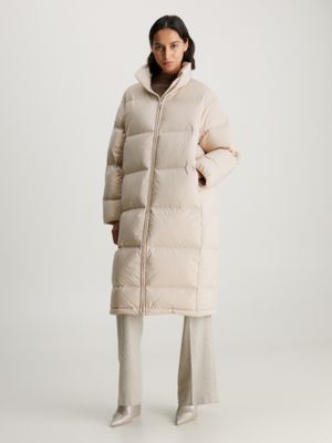 Calvin klein long 2024 puffer down coat