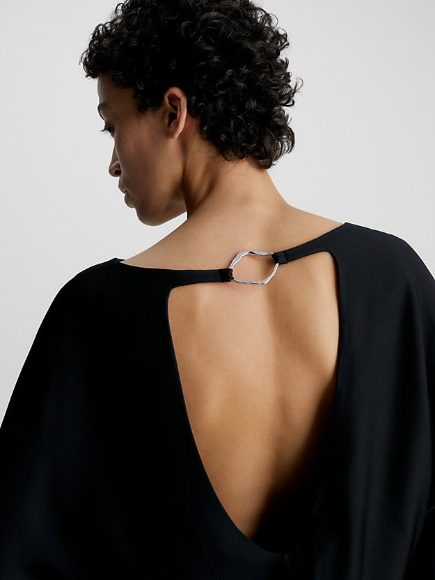 robe-tube ajourée dans le dos ck black pour femmes calvin klein