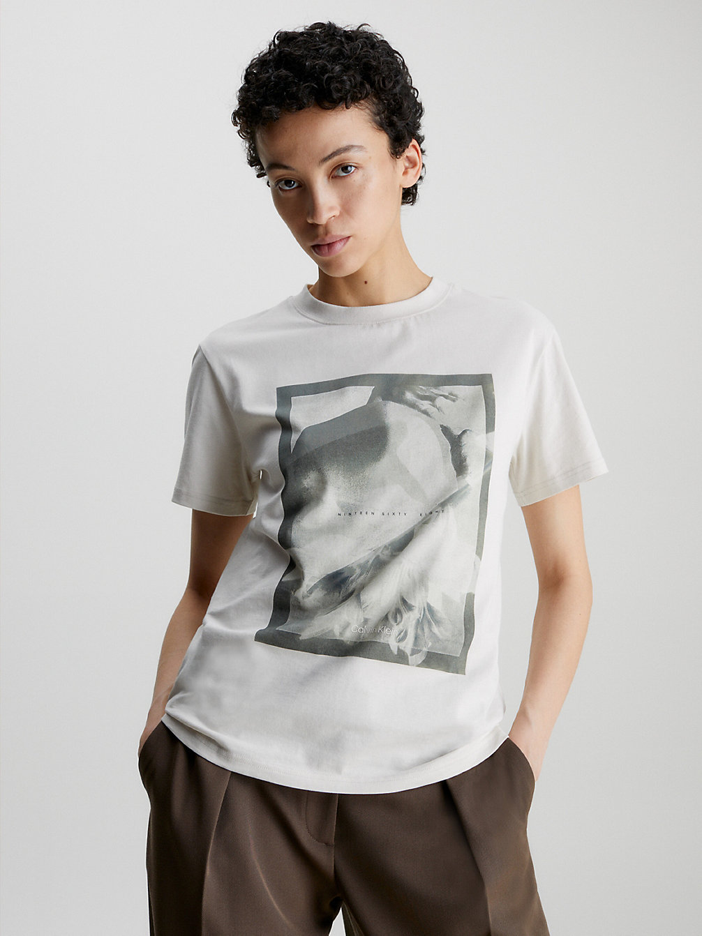 T-Shirt Con Grafica Taglio Relaxed > RAINY DAY > undefined donna > Calvin Klein