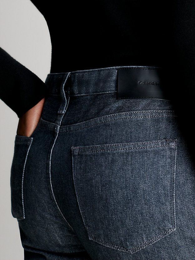 jeans slim vita media denim dark da donna calvin klein