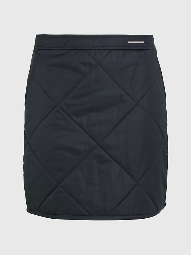 ck black pikowana spódnica mini dla kobiety - calvin klein