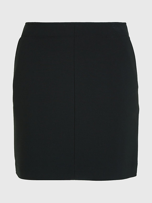black straight mini skirt for women calvin klein
