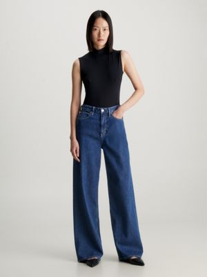 Hi rise hot sale wide leg jeans