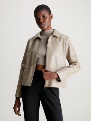 Calvin klein polyurethane on sale jacket