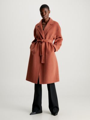 Wool Belted Wrap Coat Calvin Klein® | K20K206316GAS