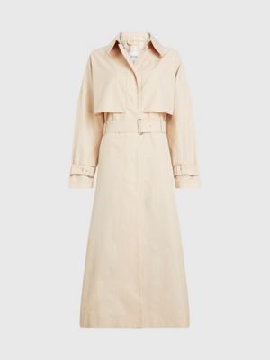 Calvin klein tan trench coat sale